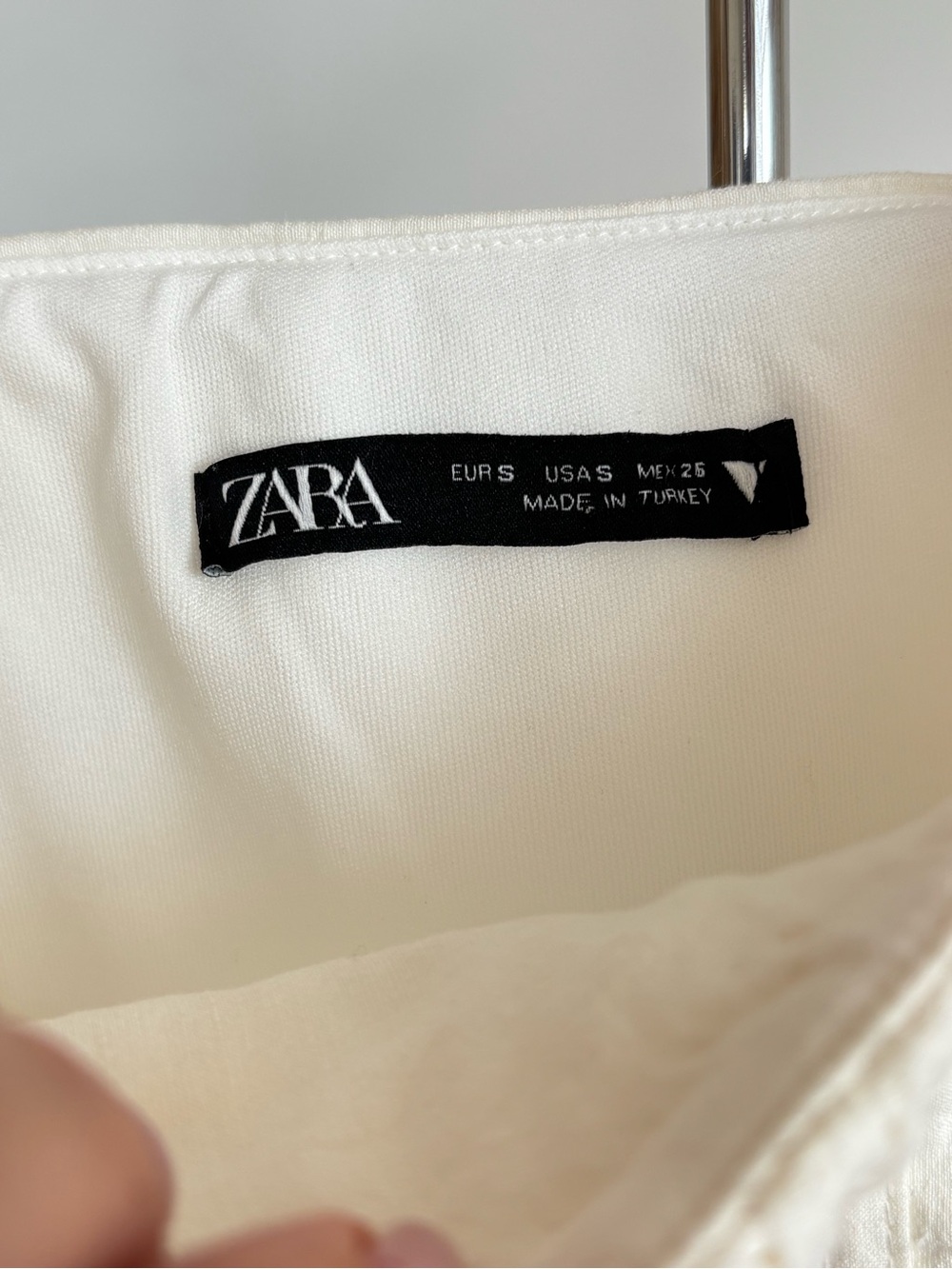 ZARA Ivory Cream Corset Bodysuit Ruched Bust Bustier Cami Strappy Top S Y2K - Picture 8 of 15